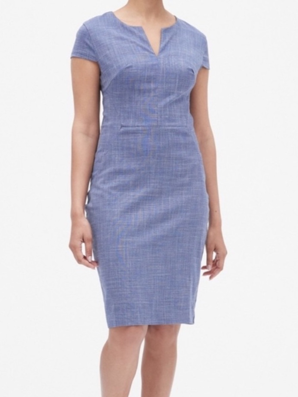 Banana Republic Tailored Blue Sheath Dress 0